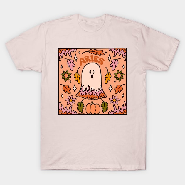 Aries Ghost T-Shirt by Doodle by Meg